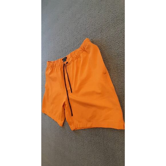 Club Monaco Orange Athletic Shorts S/P Casual Summer Activewear - Picture 9 of 12